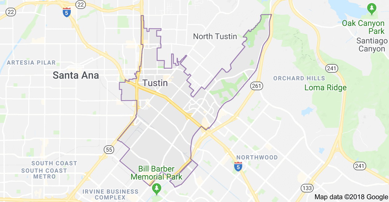 Tustin Ca Map - Tustin Map